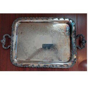 Vintage Silver-plated Serving Tray